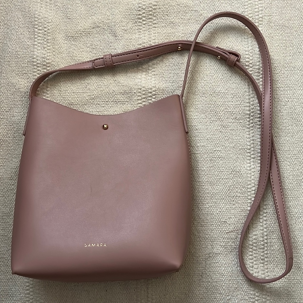 NWOT Pink Leather Samara Shoulder Crossbody Purse